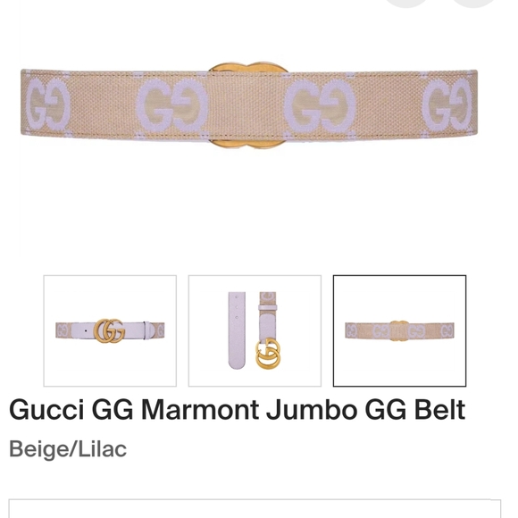 NIB GUCCI GG MARMONT JUMBO GG BELT SIZE 95 IT 38 - Picture 2 of 5